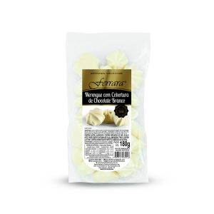 MERENGUE COM COBERTURA DE CHOCOLATE BRANCO 180g